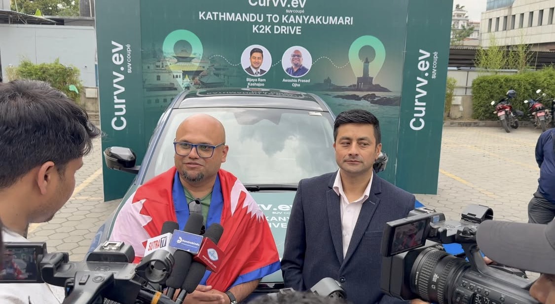 Awashis Ojha and Bijaya Ram Kashajoo Complete Historic 6,200KM EV Journey