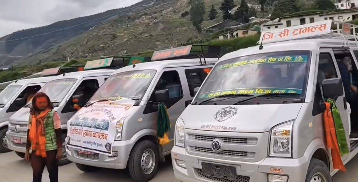 Electric Vans Begin Operation in Jumla