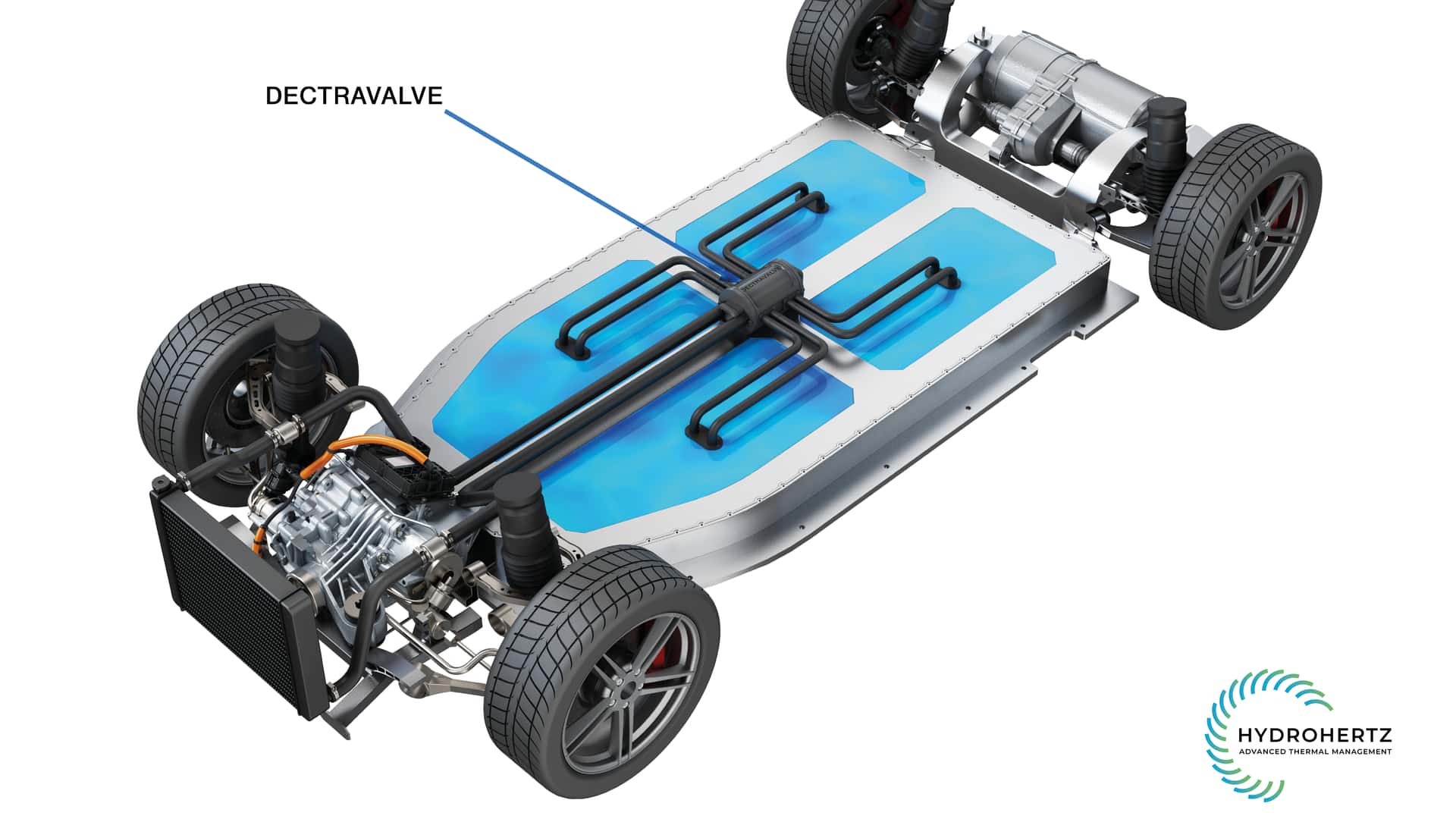 Dectravalve EV charging device showcasing innovative design and fast-charging capability.