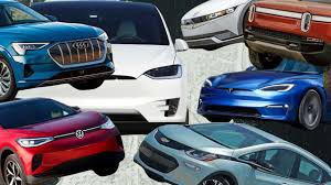 Used electric vehicles lined up for sale in 2026