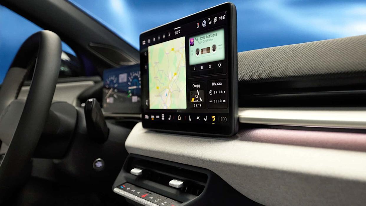 Retro tape deck feature inside Volkswagen’s new electric car
