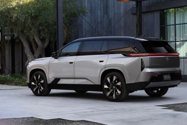 2027 Toyota Highlander EV showcasing unique EV feature