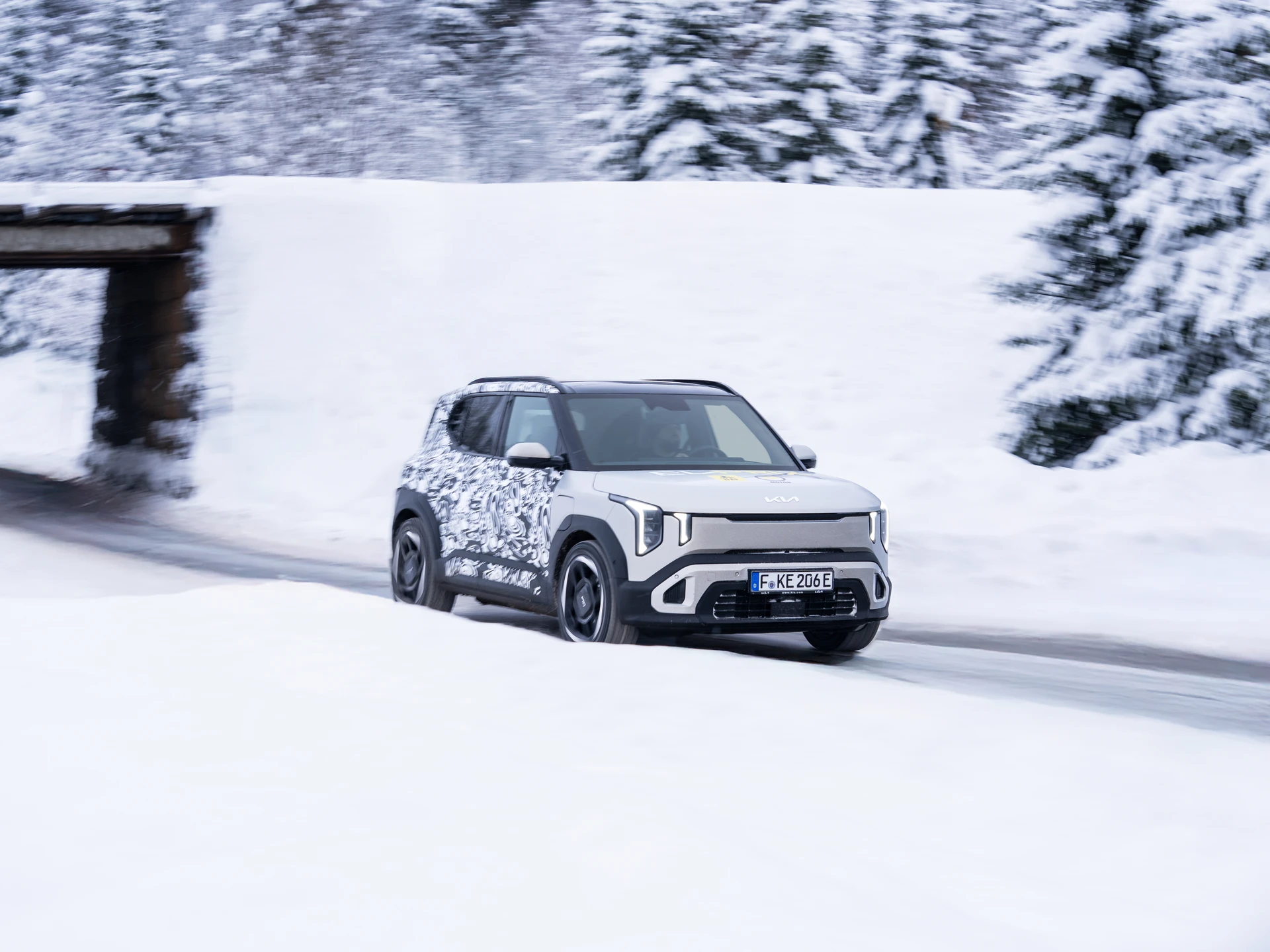 Kia EV2 prototype covering hundreds of kilometres in freezing temperatures