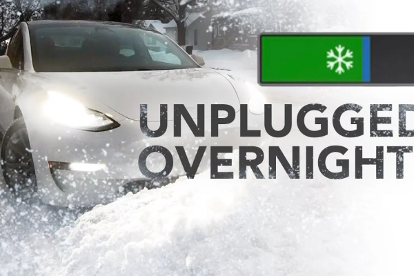 Tesla Model 3 in extreme cold winter conditions