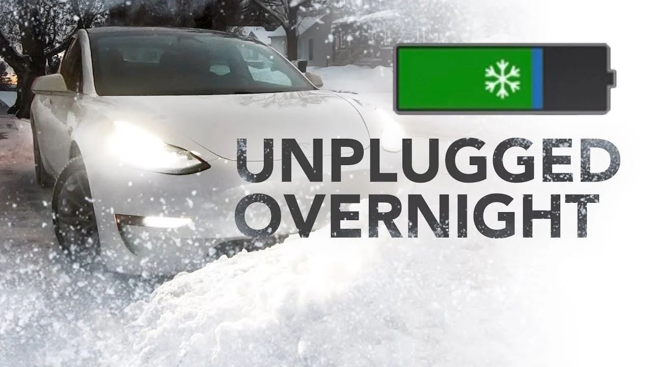 Tesla Model 3 in extreme cold winter conditions