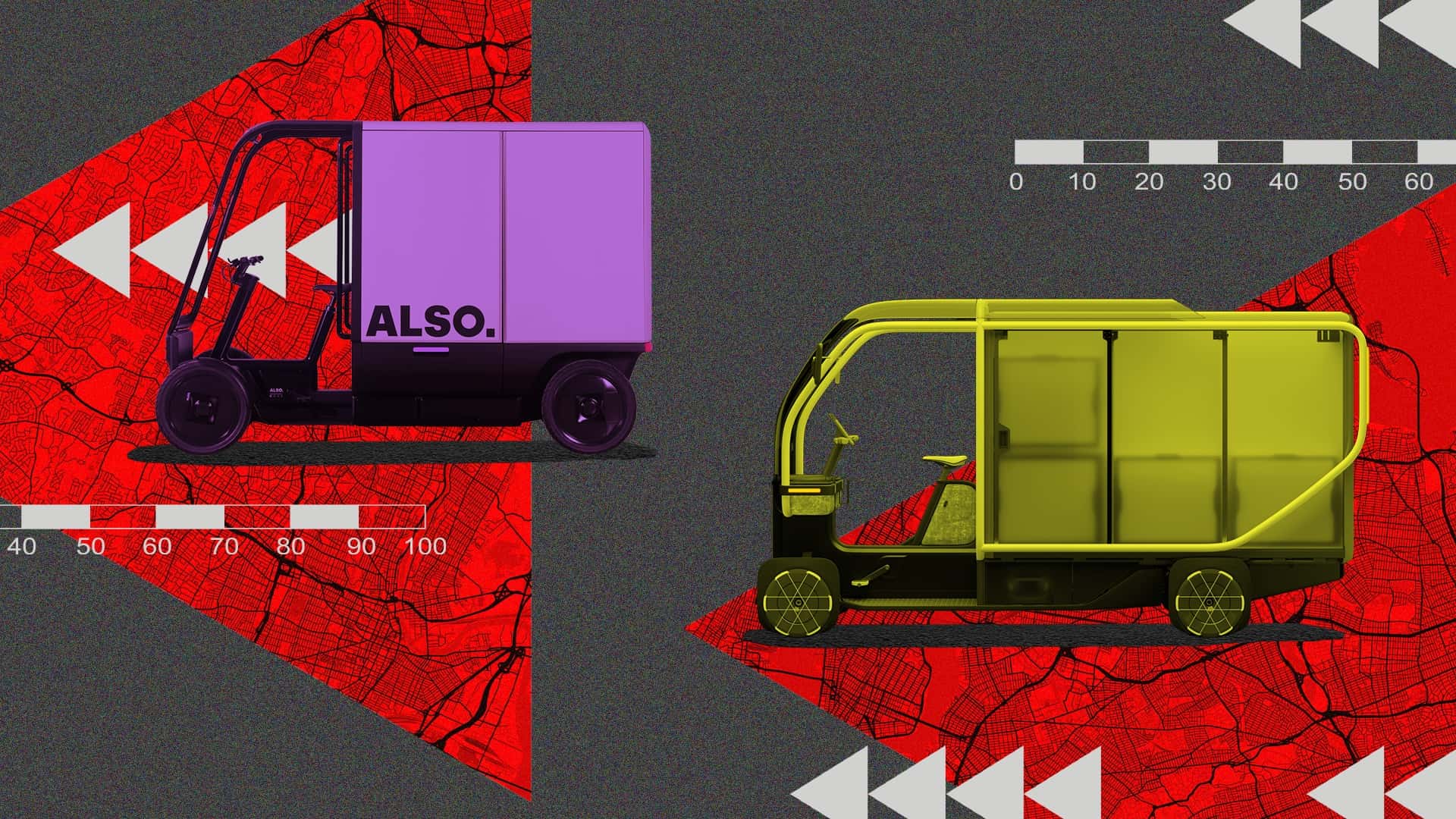 Pedal-assist mini-truck delivering goods in city streets