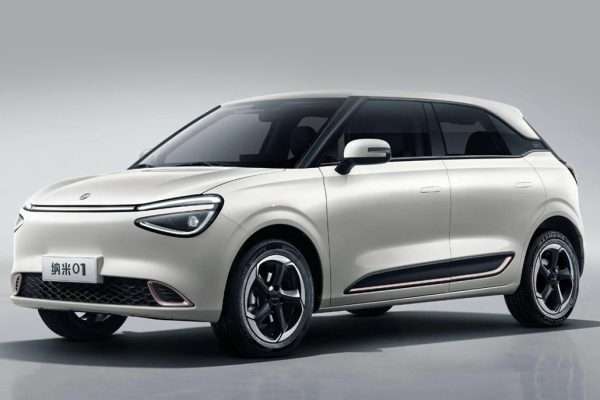 Dongfeng Nammi 01 E3 in Spirit Green parked in Kathmandu.