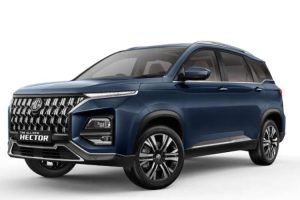 The all-new MG Hector premium SUV on display at the Thapathali showroom in Kathmandu.