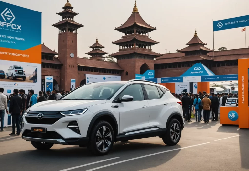 The sleek new Arcfox T1 electric crossover hatchback finished in premium metallic paint, showcasing its modern front fascia and aerodynamic lines