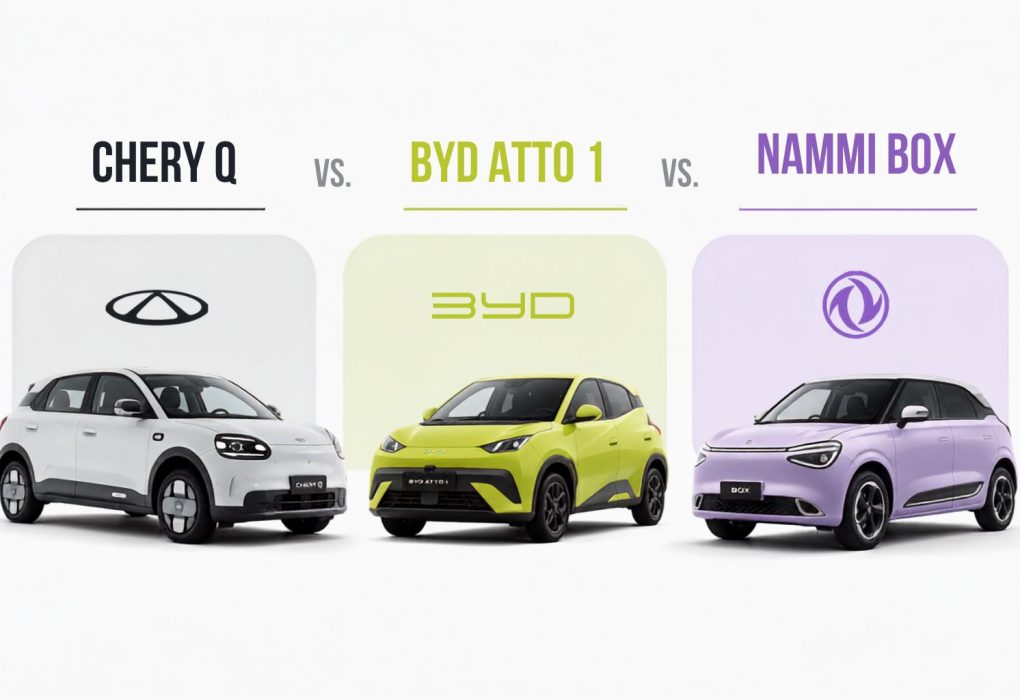 Chery Q vs BYD Atto 1 vs Dongfeng Nami Box