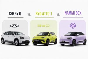 Chery Q vs BYD Atto 1 vs Dongfeng Nami Box