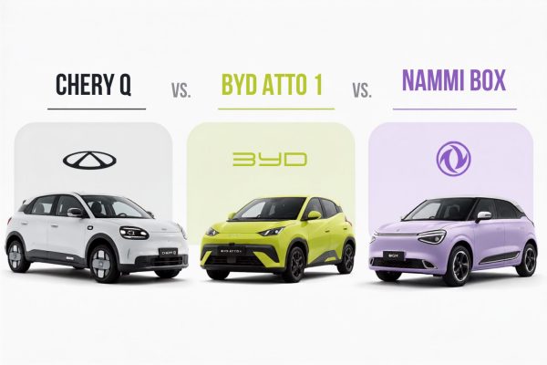 Chery Q vs BYD Atto 1 vs Dongfeng Nami Box